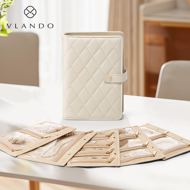 VLANDO/唯兰朵首饰收纳包便携黄金册黄金保存专用首饰盒圣诞礼物