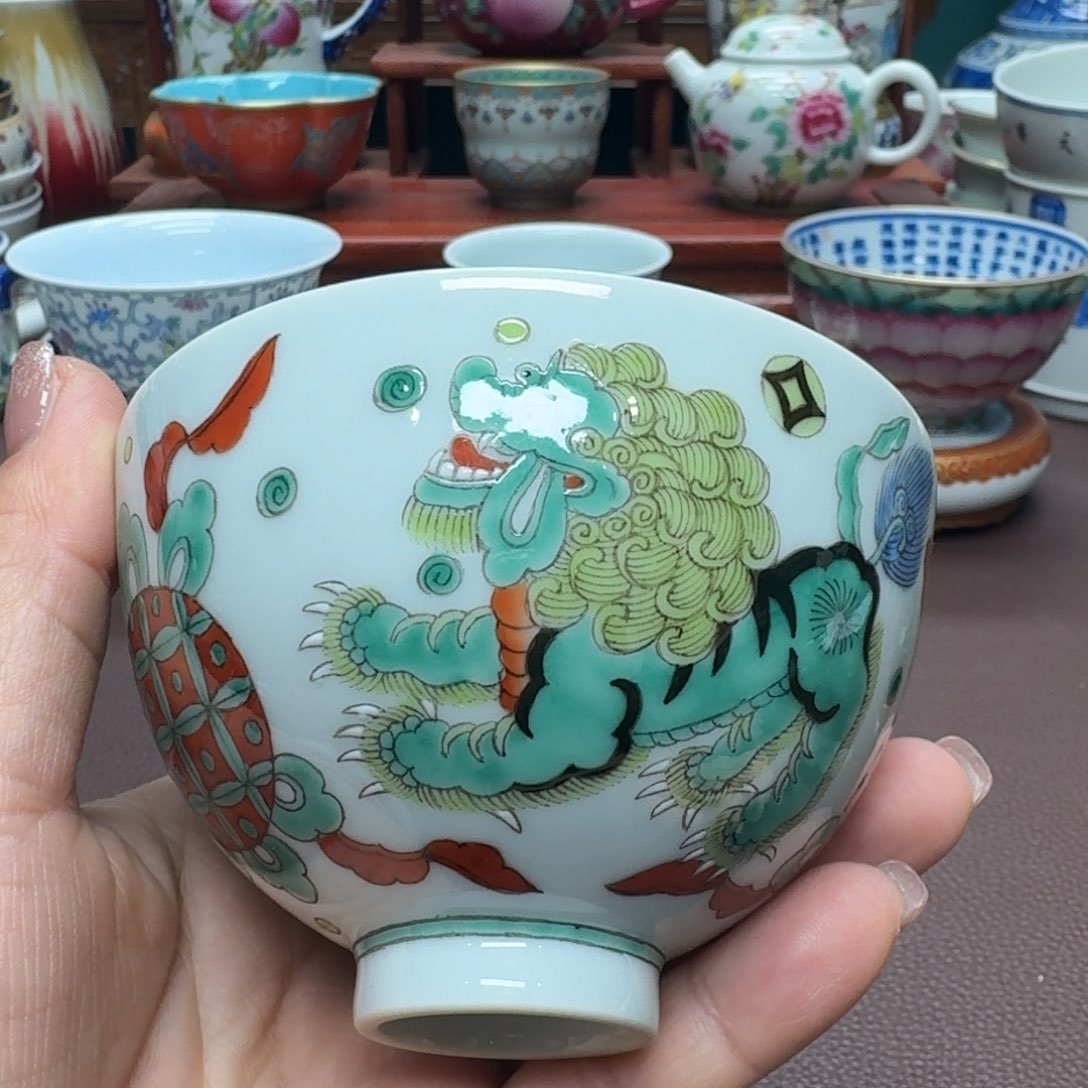 瓷片景德镇仿古手工制作精品展示