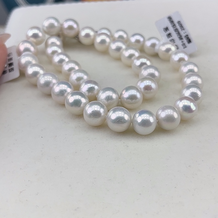 淡水珍珠银S925镶嵌颈饰10➕极光炫彩高品