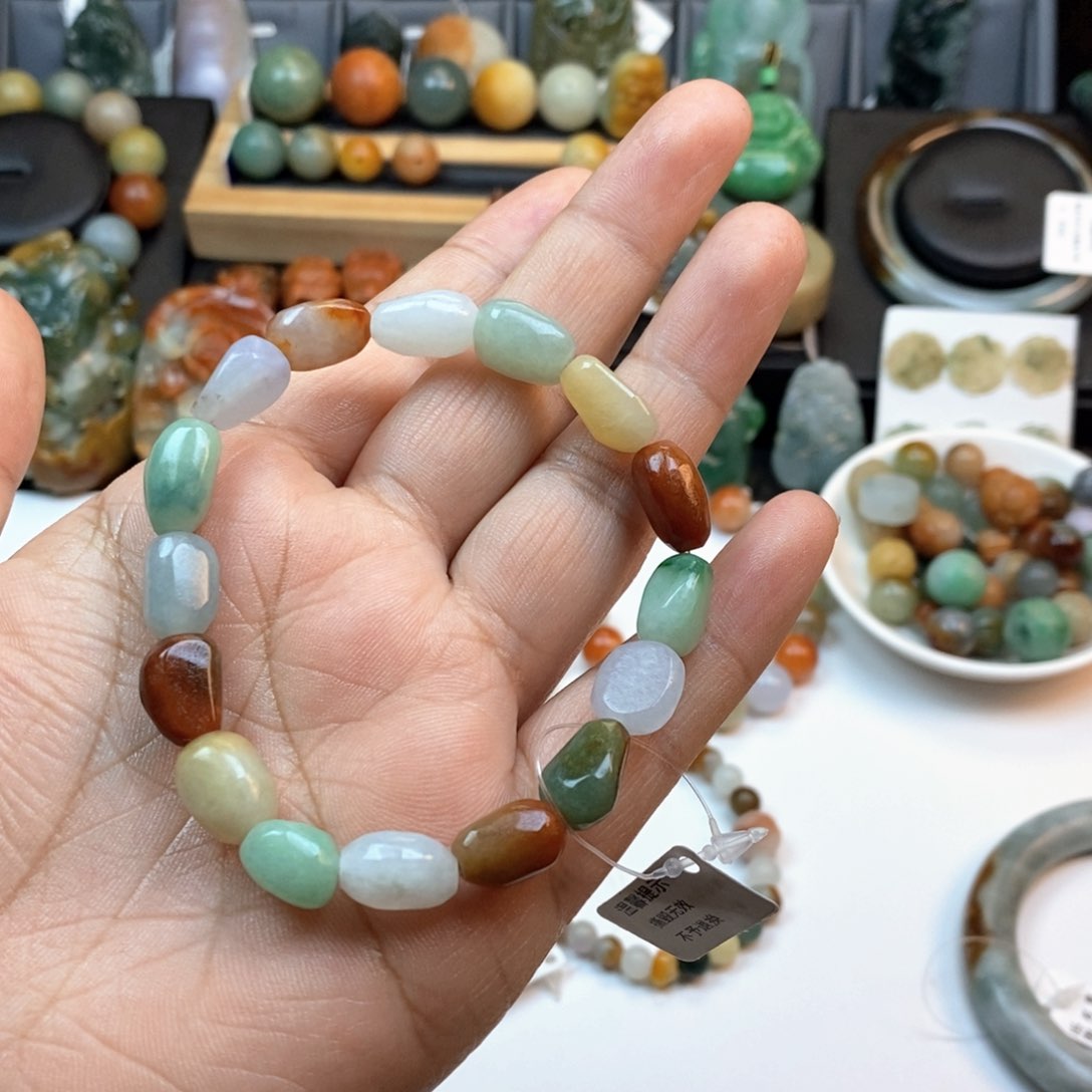 未镶嵌手串翡翠随行