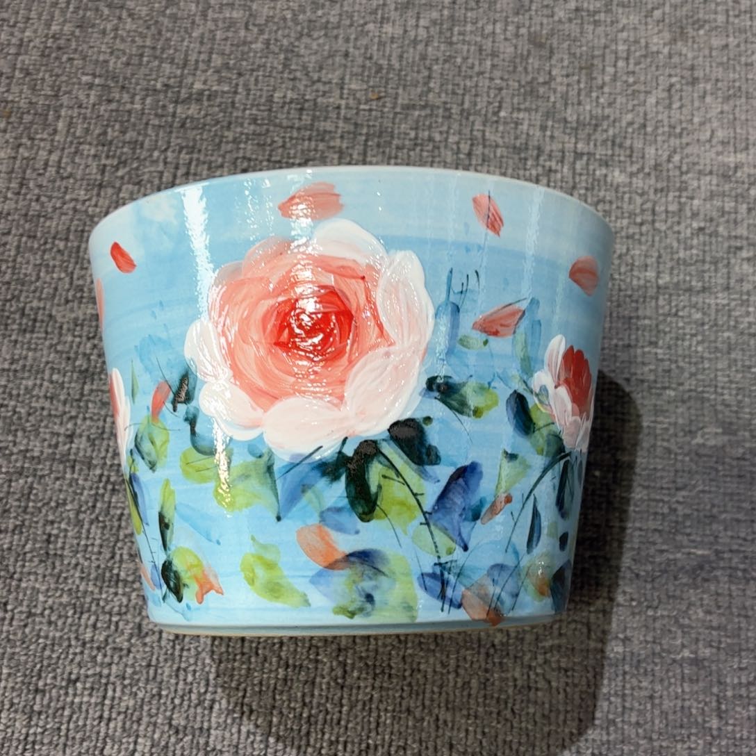 景德镇手绘高温釉下彩陶瓷茶具