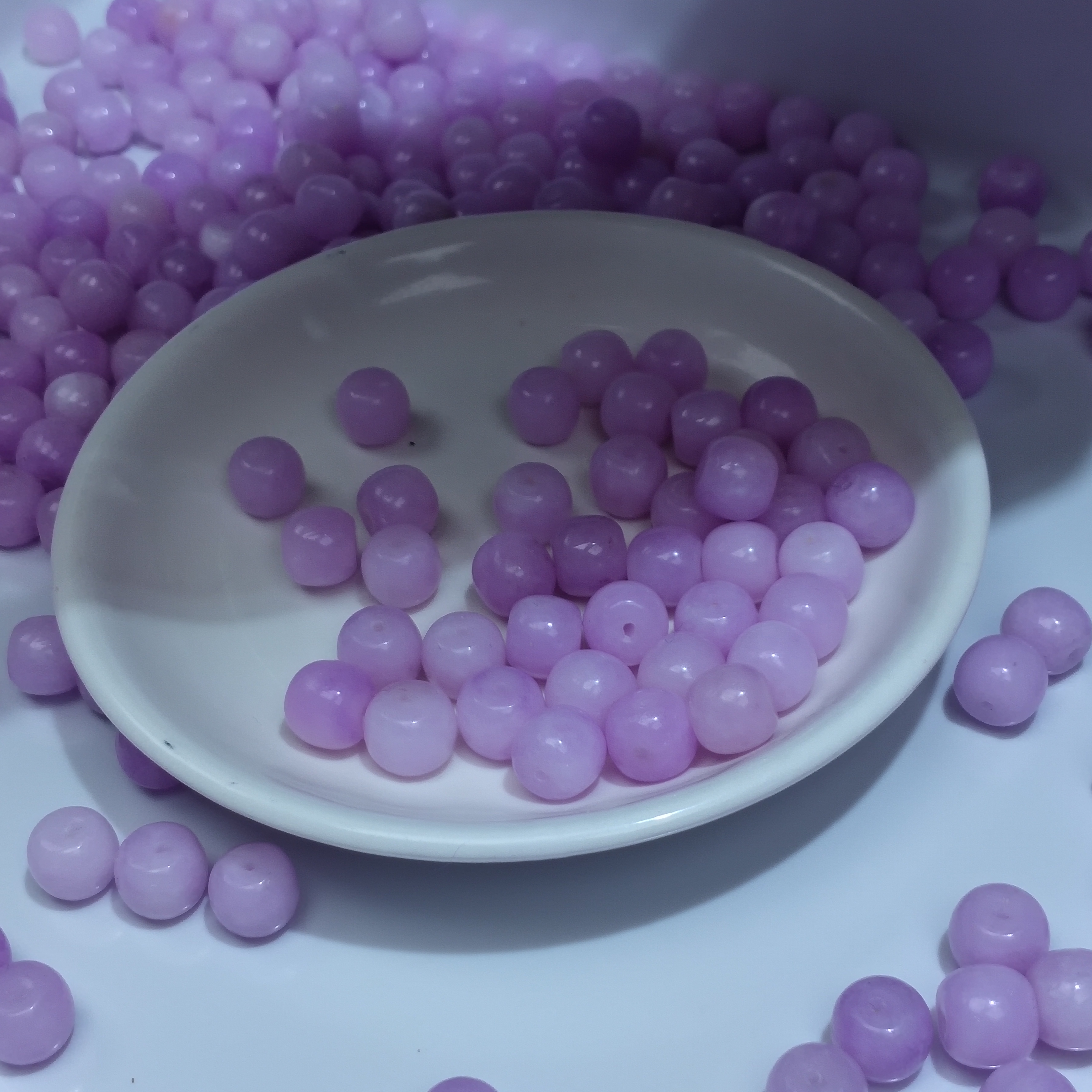 【散珠批发】W2951紫锂辉老型10mm*20颗