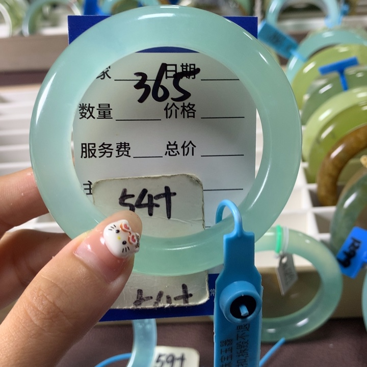 未镶嵌蛇纹石玉手镯365