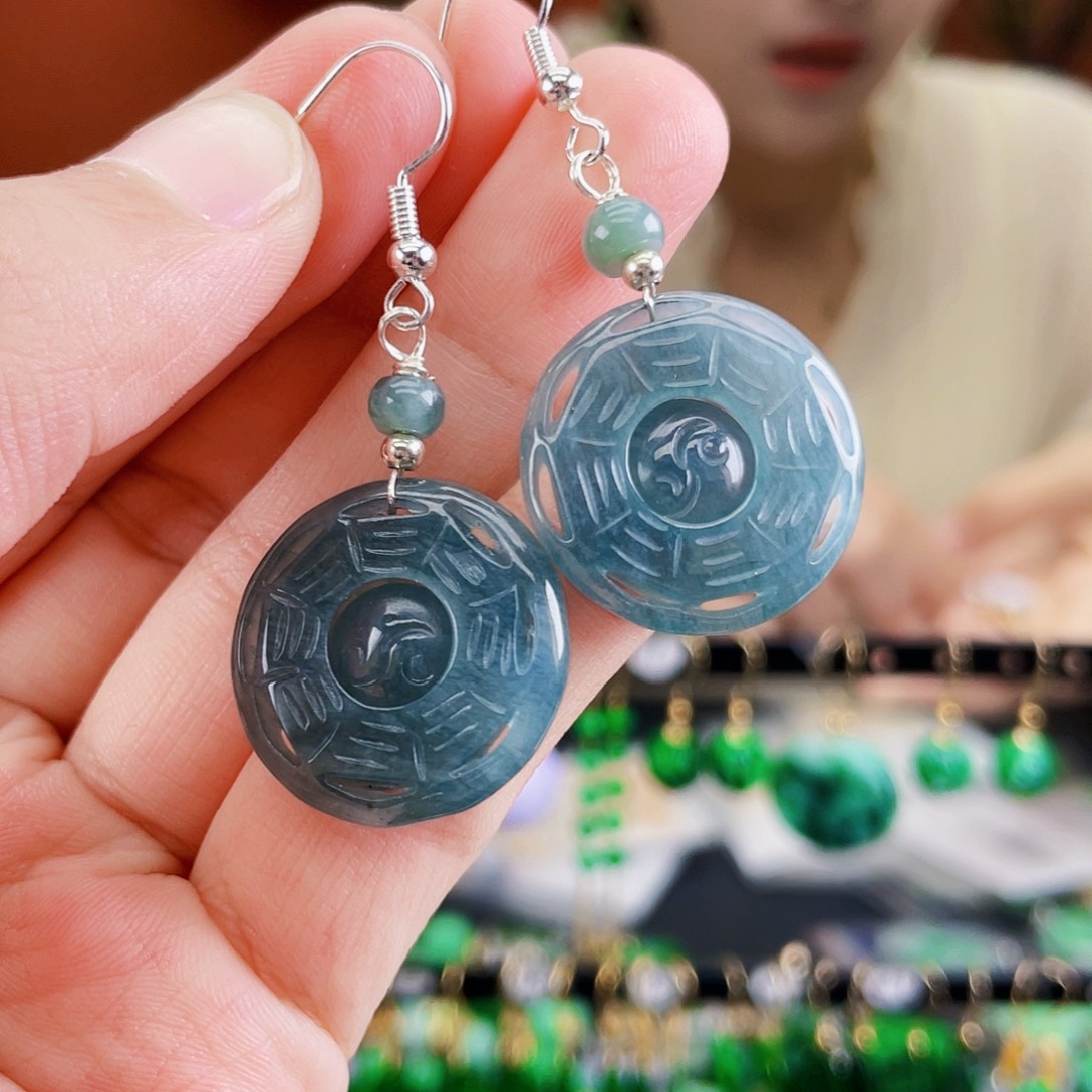 未镶嵌翡翠耳饰饰品