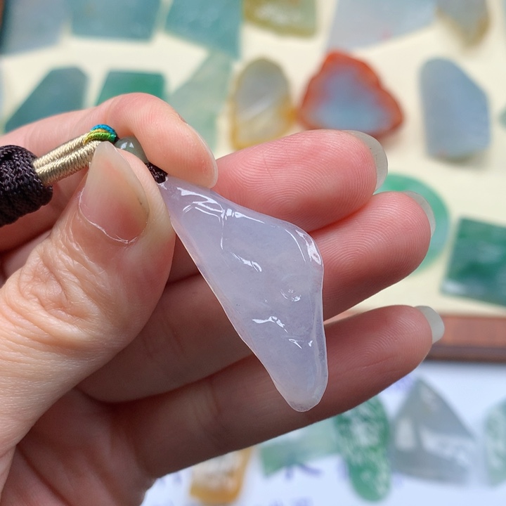 翡翠未镶嵌颈饰天然缅甸翡翠包邮