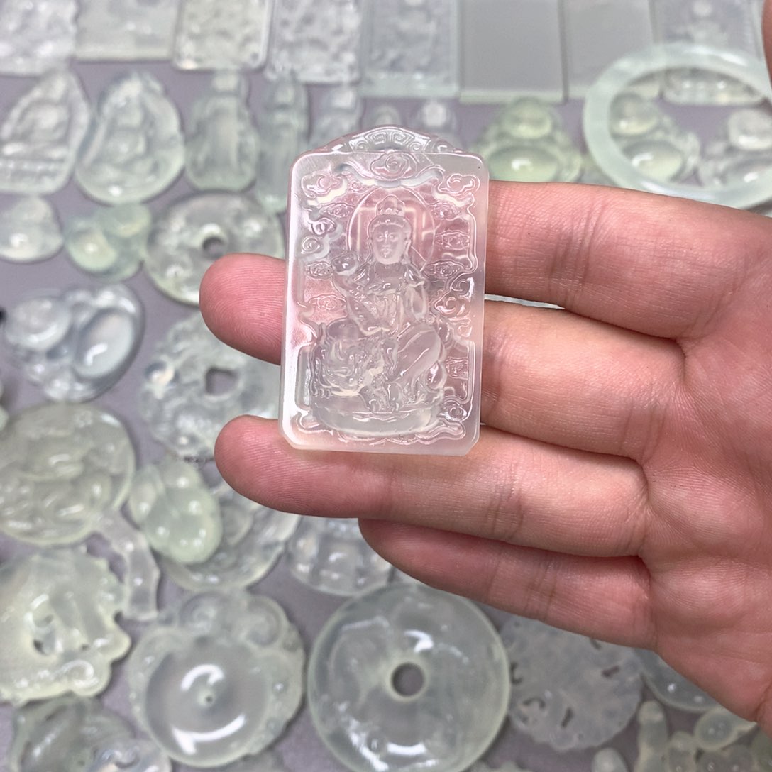 蛇纹石玉颈饰未镶嵌用****8