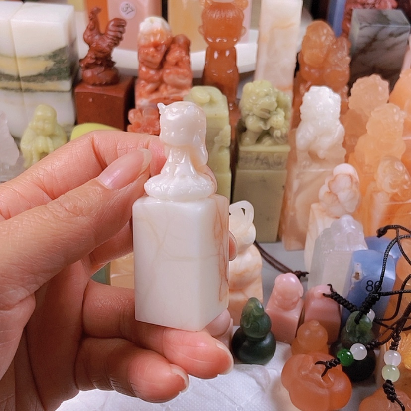 【闪购商品】老挝石青田石雕艺术品