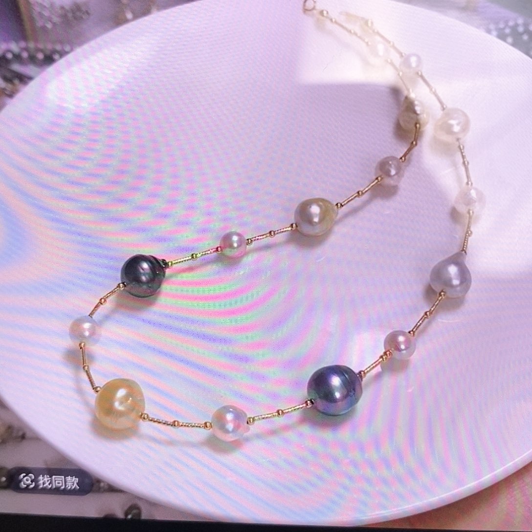 海水珍珠颈饰18K金镶嵌孙*