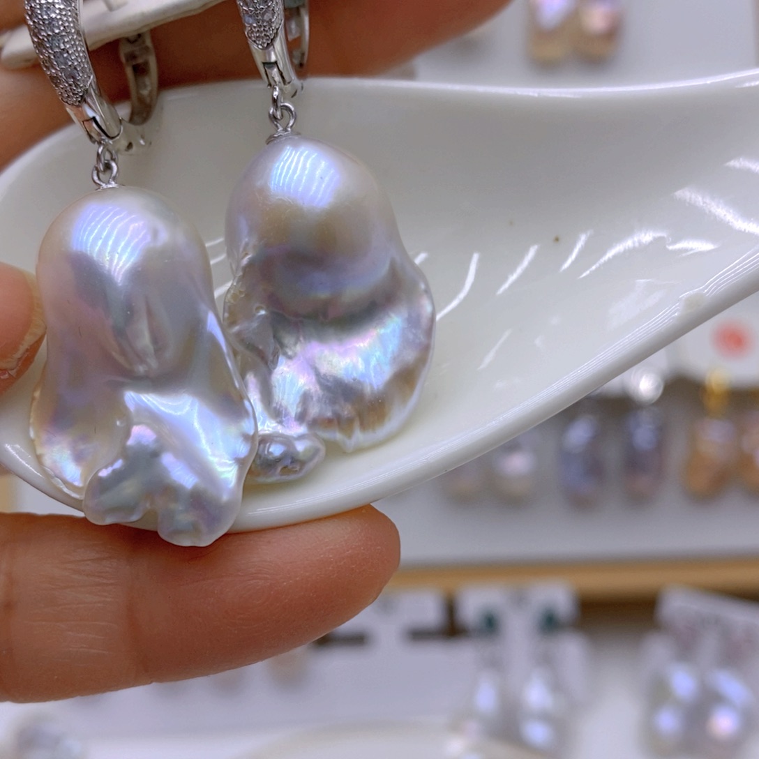 北***辰颈饰淡水珍珠银S925镶嵌