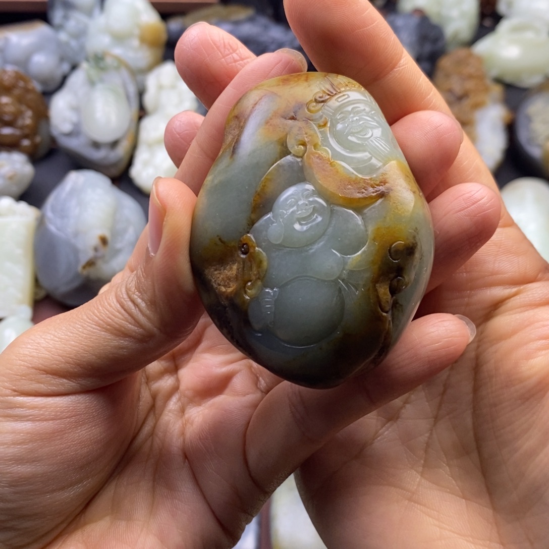 和田玉未镶嵌挂件