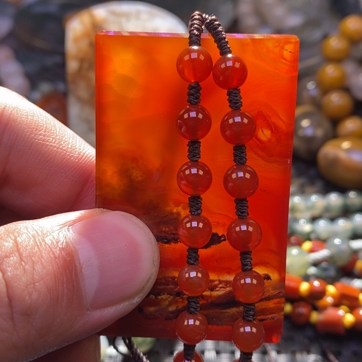 【闪购商品】玛瑙/玉髓颈饰未镶嵌人****8