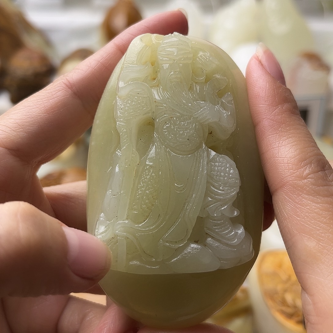 石材古青石不退换关公微瑕