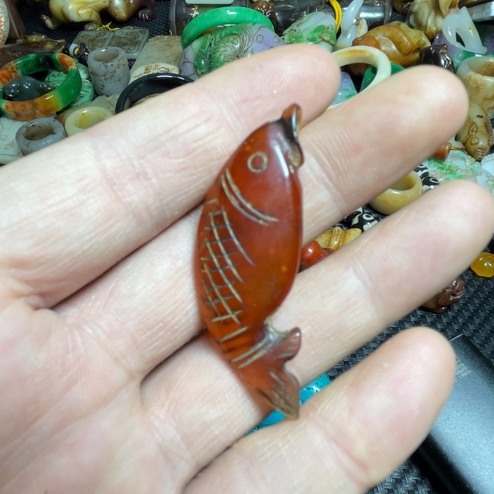 白玉菩提吊坠漂亮