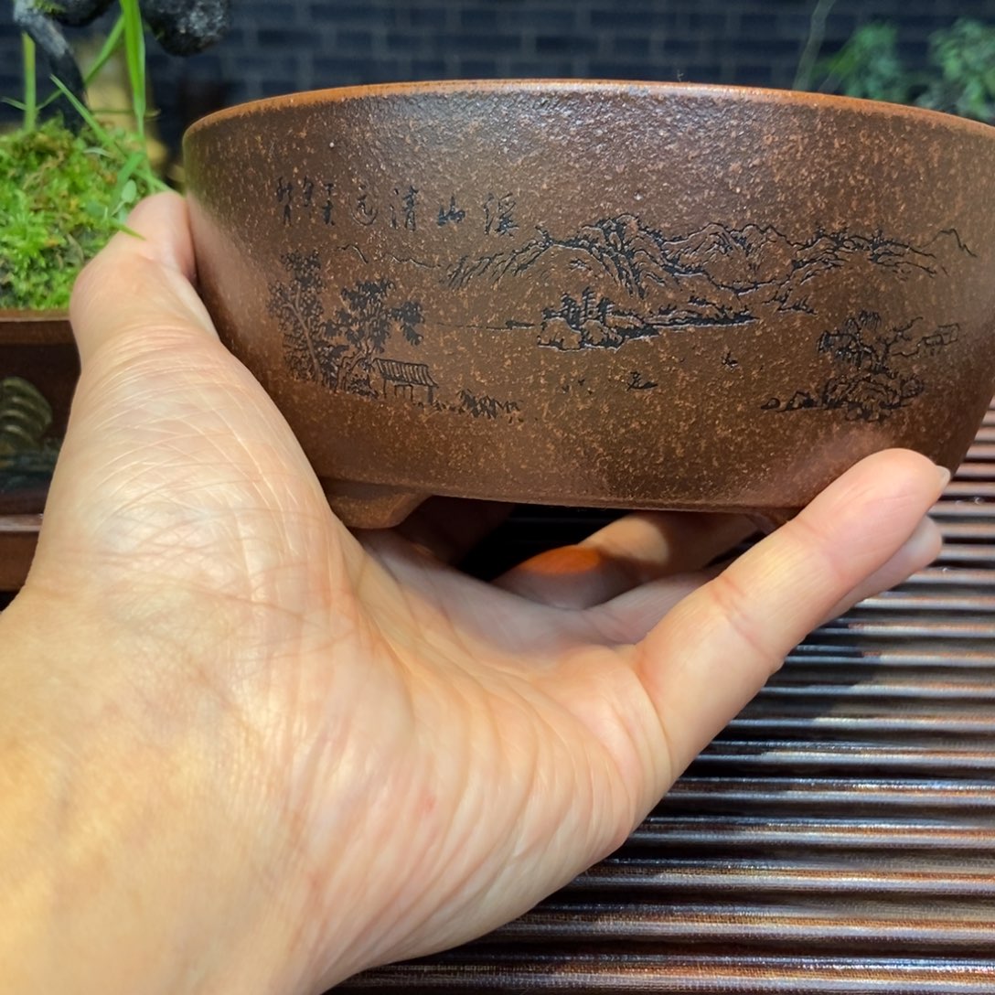 紫砂花盆紫砂花盆