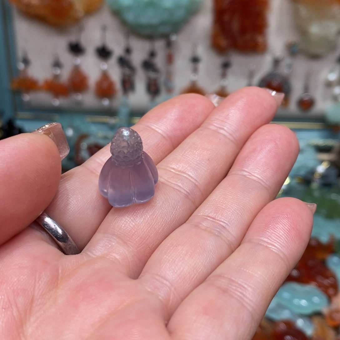 蛇纹石玉颈饰未镶嵌朱*吊坠