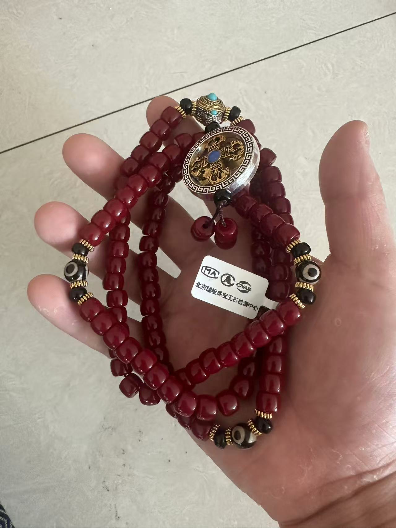 【闪购商品】复古国风红色毛衣链