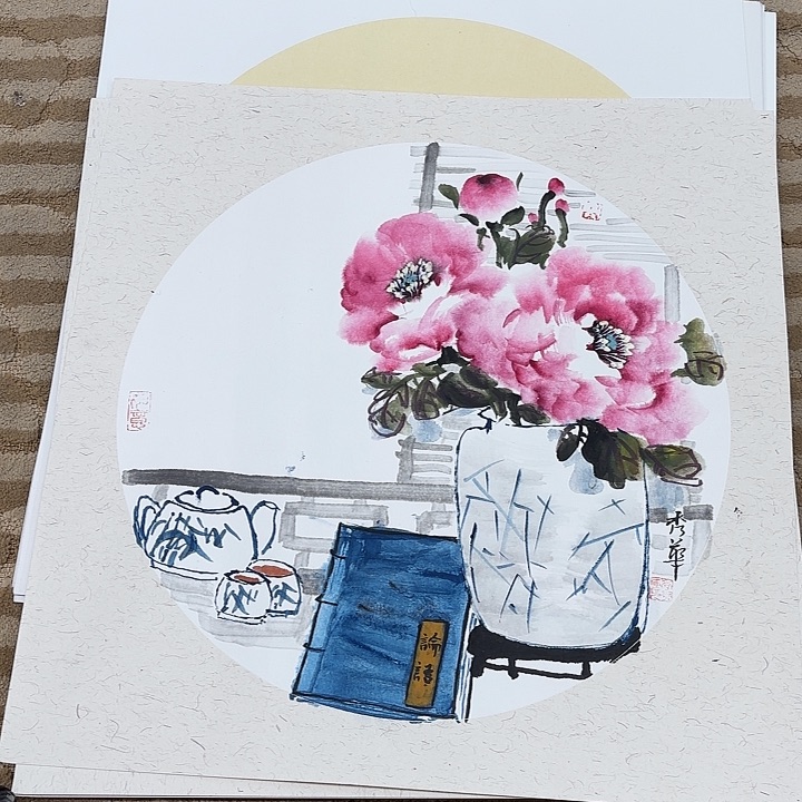 国画花鸟的翅膀和翅膀都50.50