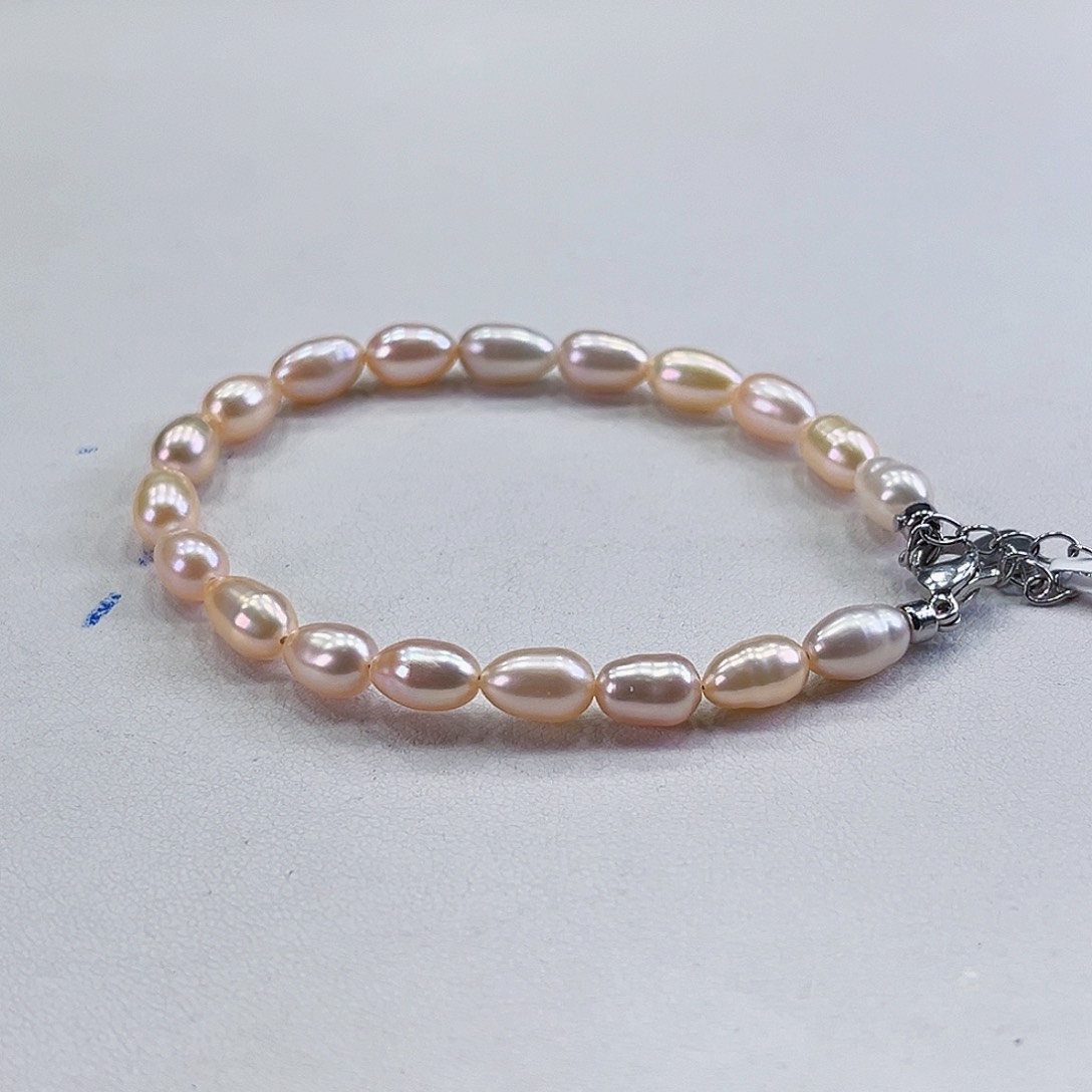 淡水珍珠手绳银S925镶嵌