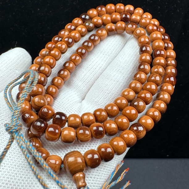 Q4724天然猛犸牙咖料长串7x6mm支持鉴定 假一罚四