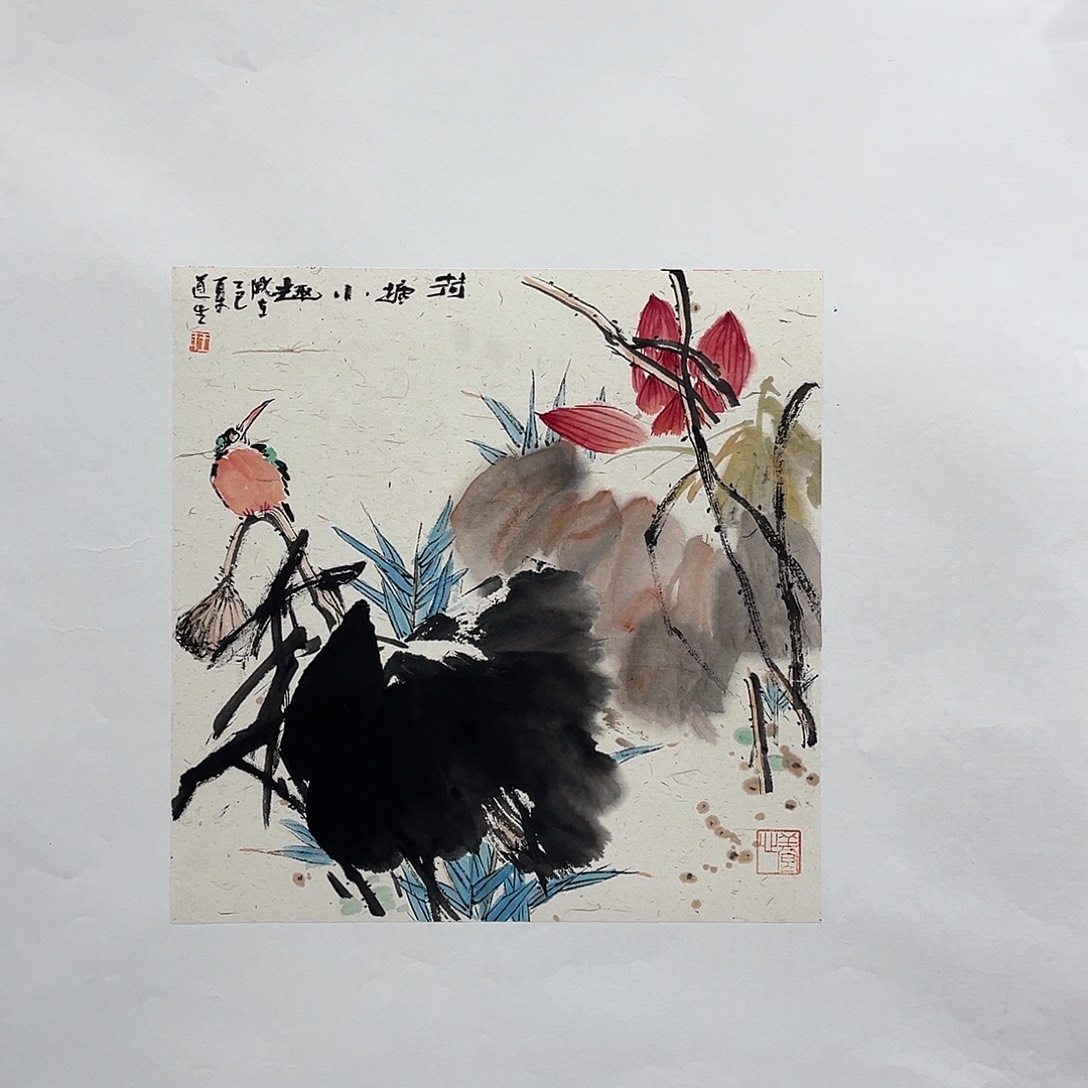 国画艺术家真人手绘