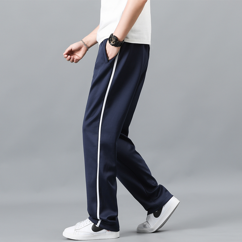 【一条杠】校服裤子春秋款南韩丝宽松高腰