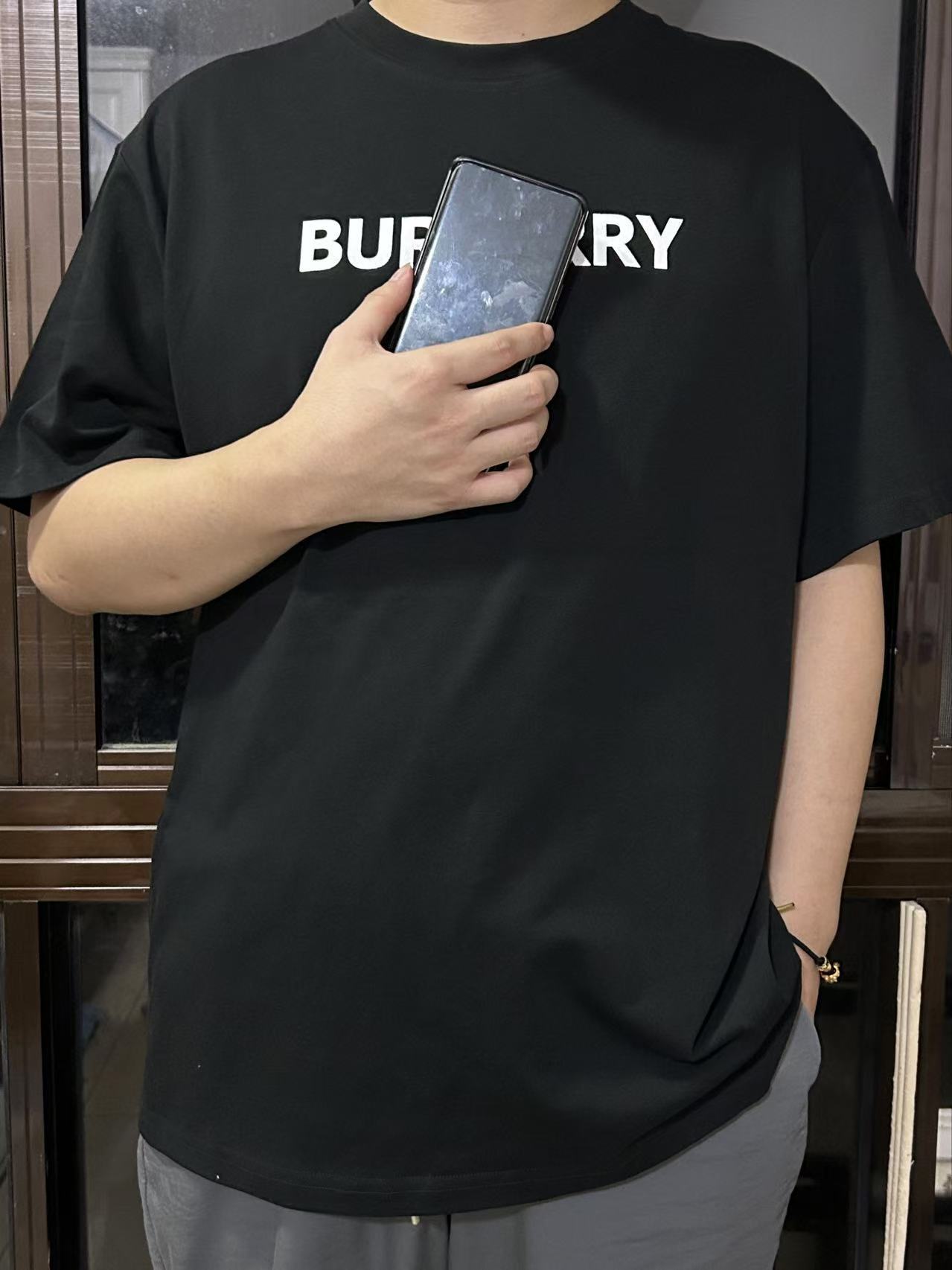 夏季新款潮牌时尚短袖t恤男欧洲站高品质时尚战马印花丝光棉半袖