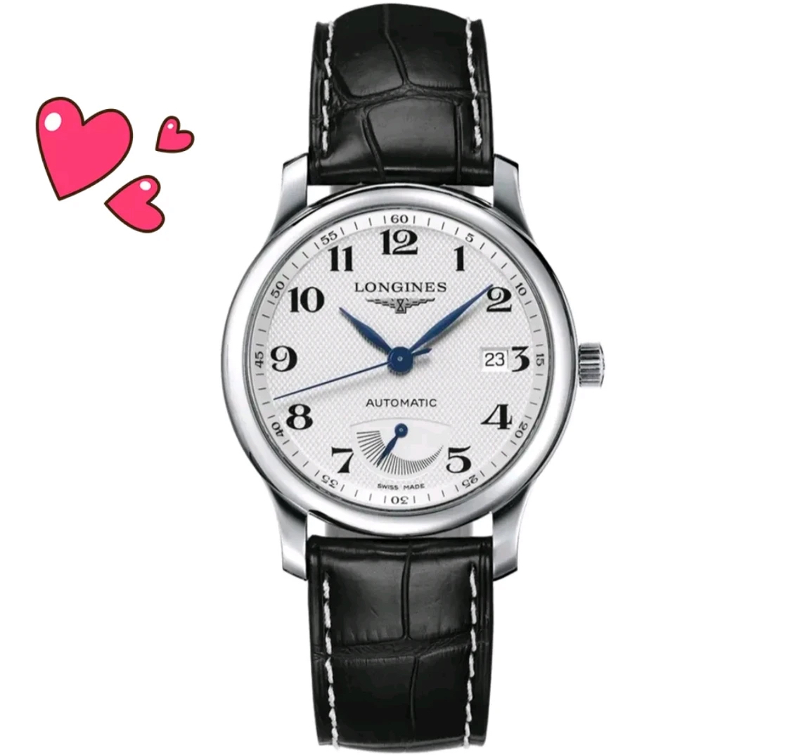 99新 Longines/浪琴 /名匠708大嘴动储皮带/表径38.5/自动机械男