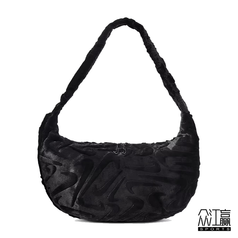 Nike耐克女子NSW FX FUR SLOUCHY BAG运动休闲单肩包HQ7515-010