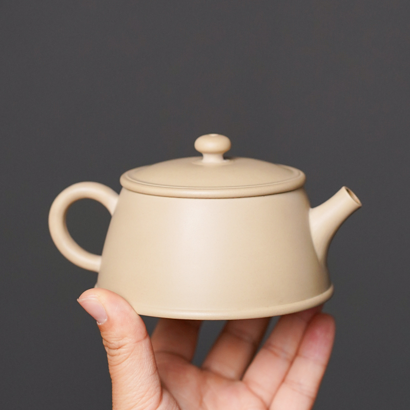 云南建水紫陶茶壶全手工茶具云柱大口白泥家用陶瓷茶壶非紫砂汉瓦