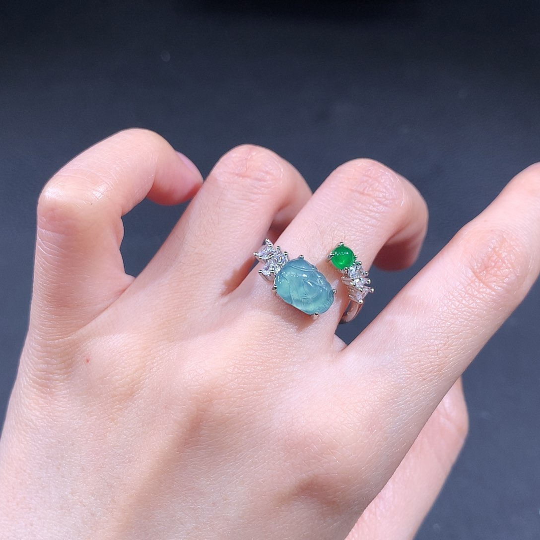 未镶嵌戒指翡翠翡翠