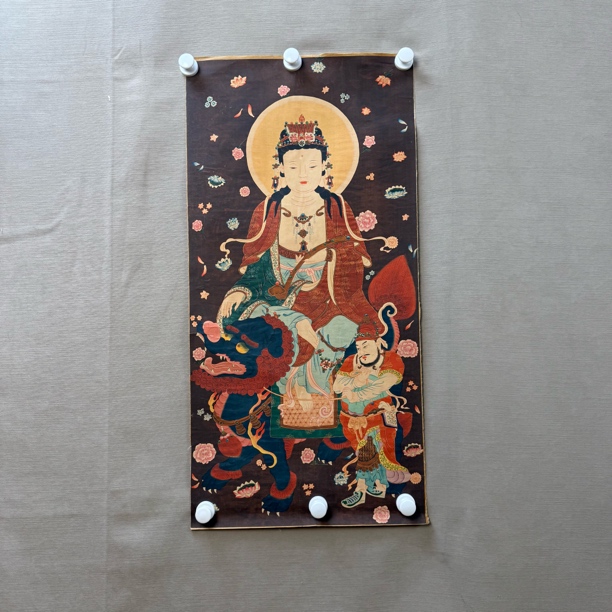 高端文殊菩萨绘画唐卡AA97