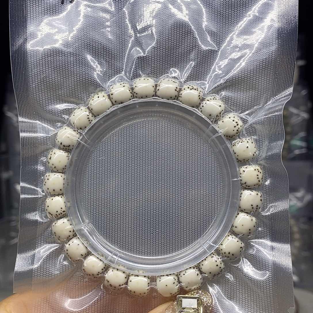 星月菩提手串派****?9*8原白 双留白