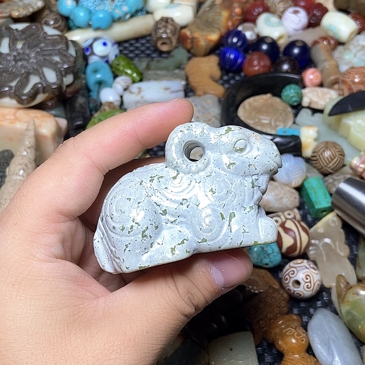 和田玉未镶嵌颈饰188