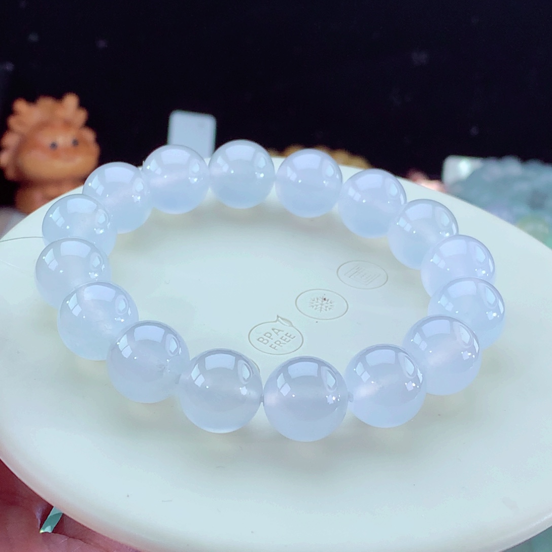 翡翠手链未镶嵌卡12+