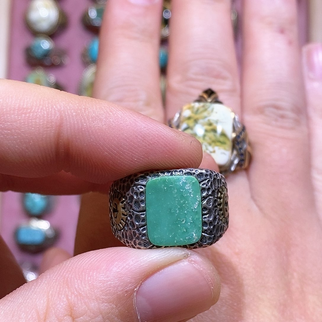 琥珀裸石银S925镶嵌崂****馆