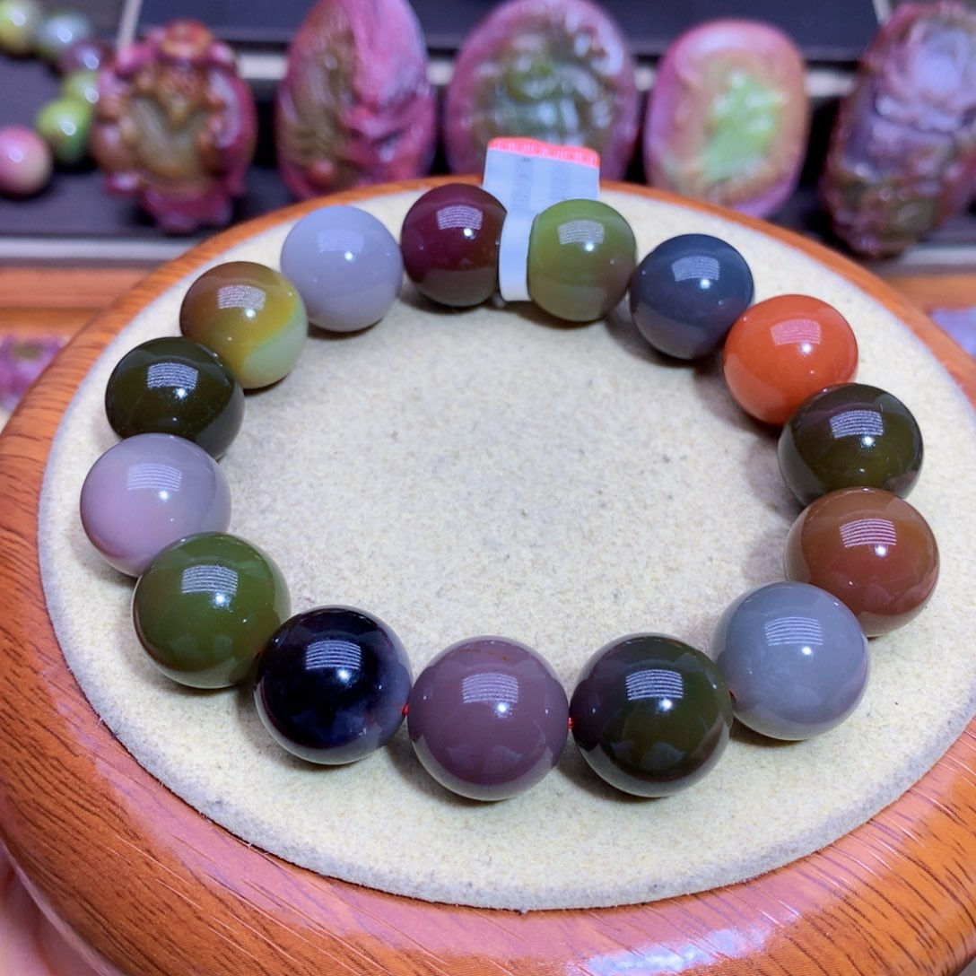 玛瑙手链未镶嵌盐源