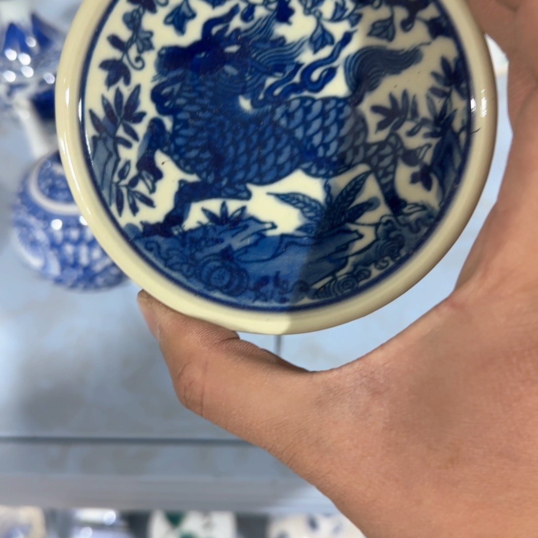 瓷片摆件手绘瓷器全部处理