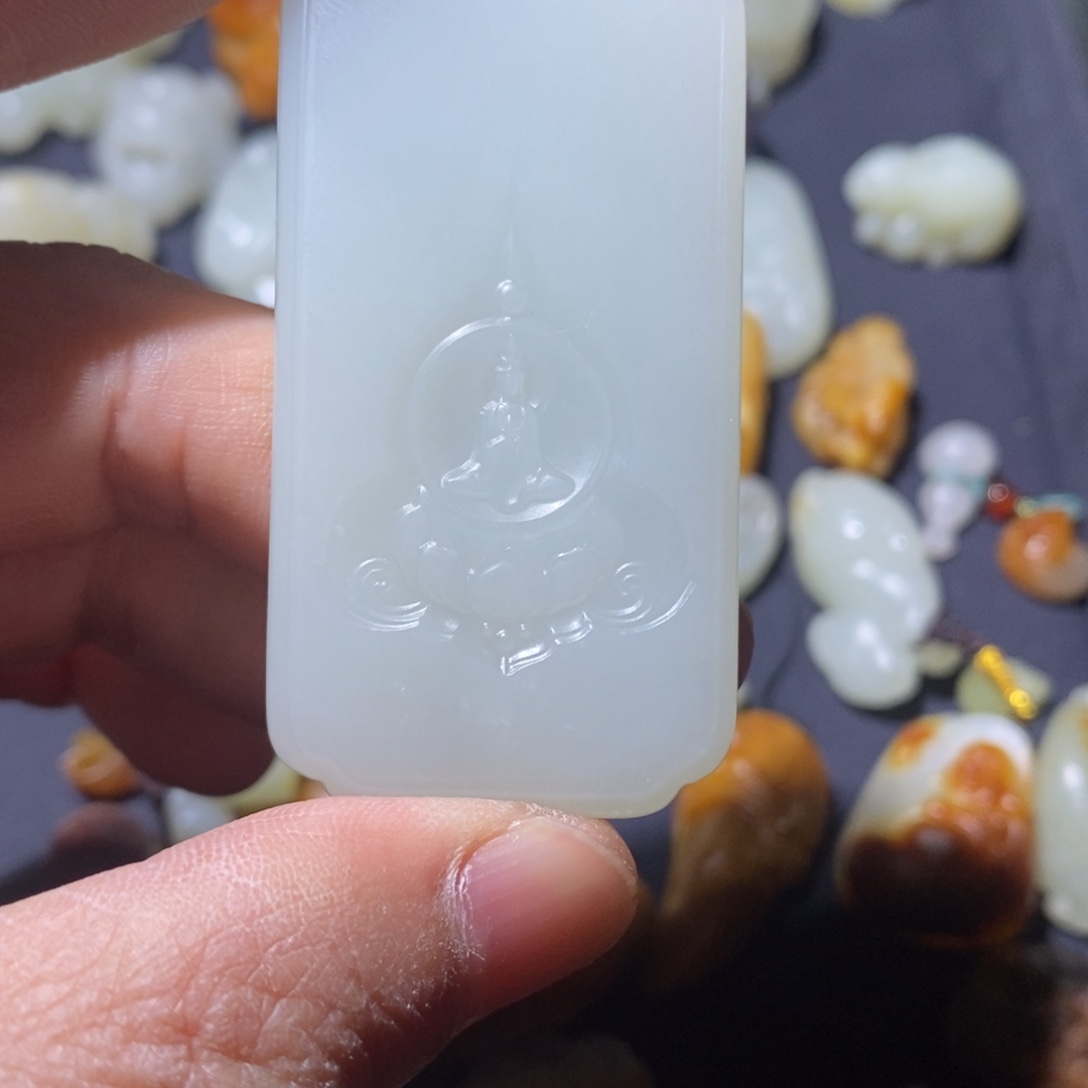 吉***叔和田玉未镶嵌吊坠(不含链)