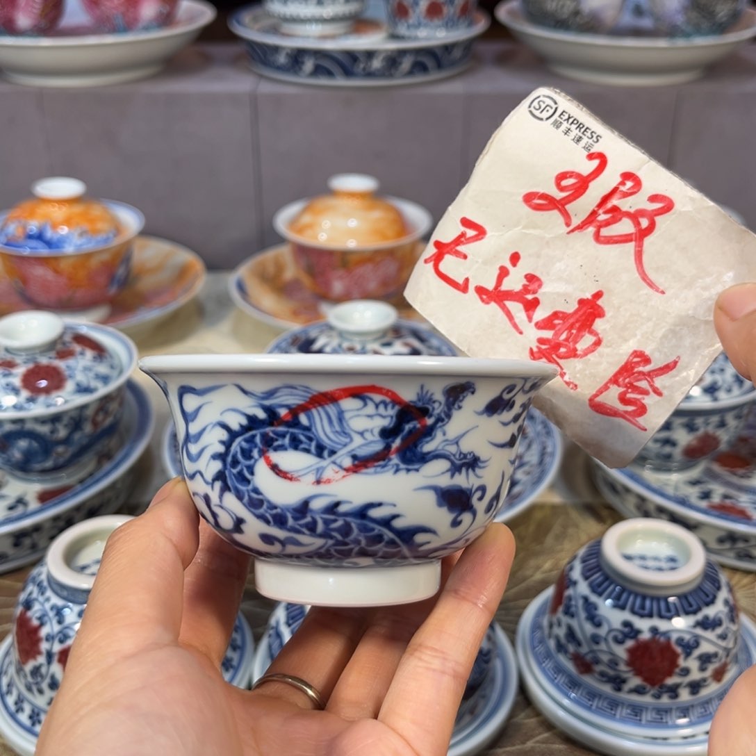 手绘仿元龙凤大压手