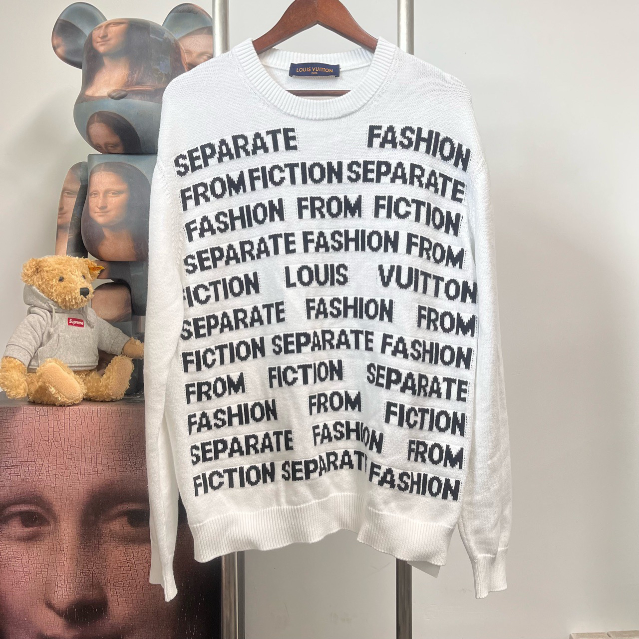 99新 LouisVuitton/路易威登 弹幕针织毛衣G2301码L衣长73胸围59