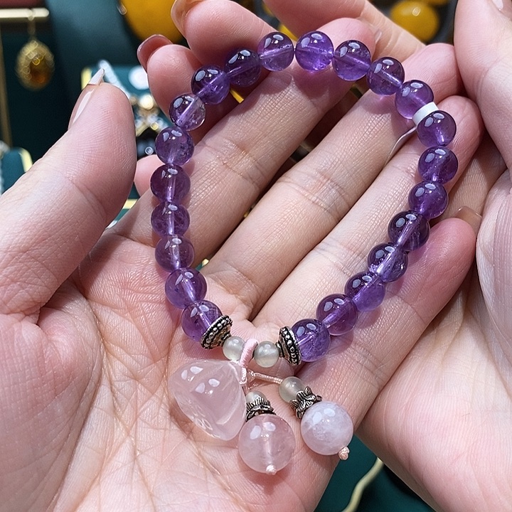 紫晶手链未镶嵌手串