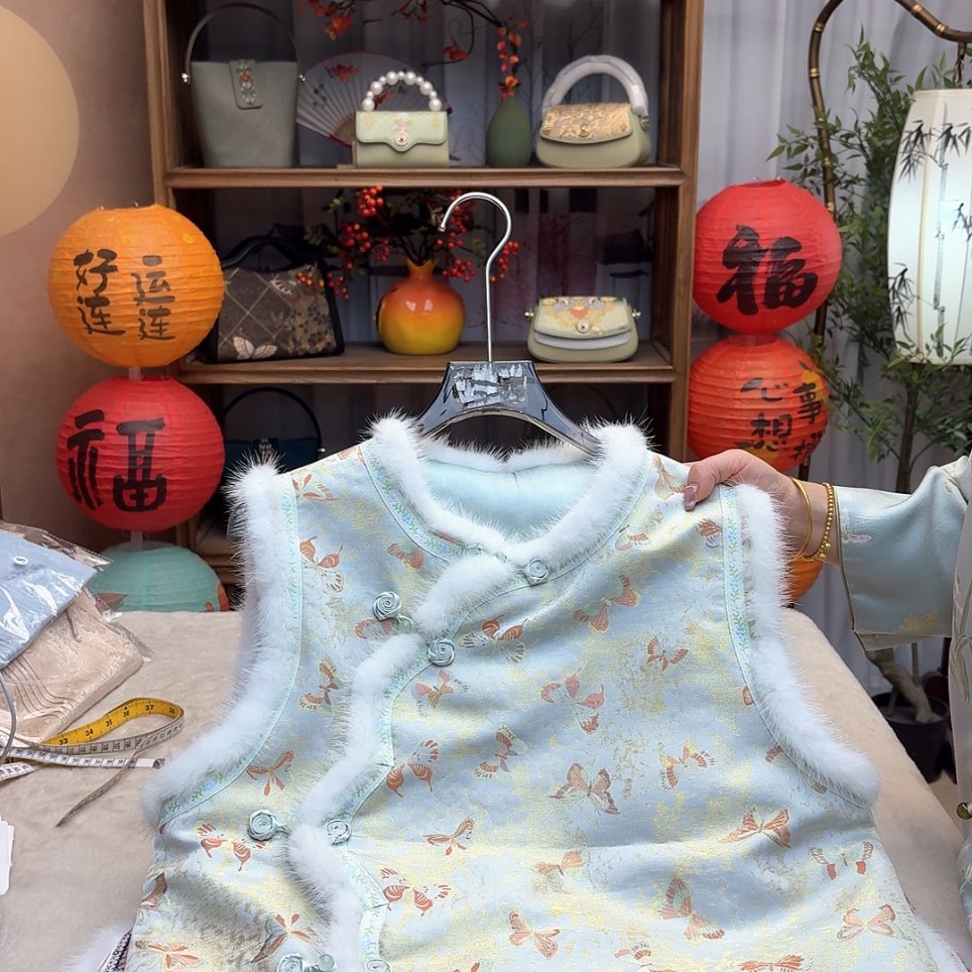 刺绣98-100，名家宋锦马甲