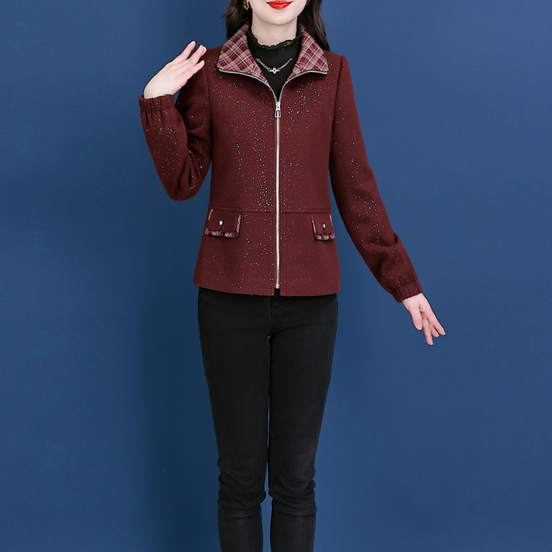 【短外套】23827梦晚春季优雅新款气质时尚休闲保暖显瘦短外套-ASJ