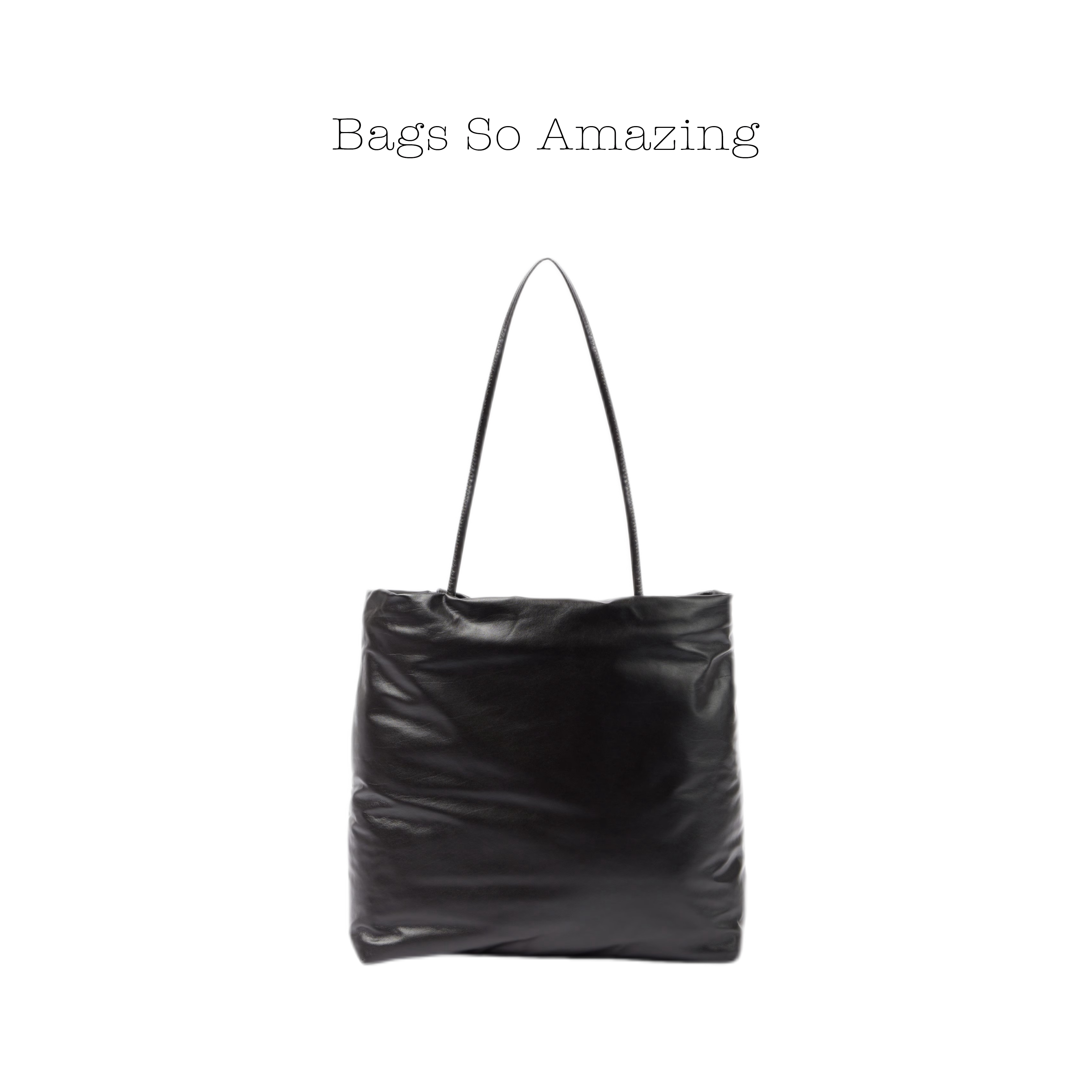 【包超顶】Row经典Pim tote轻薄小牛皮衬垫单肩托特手提包皮革手袋