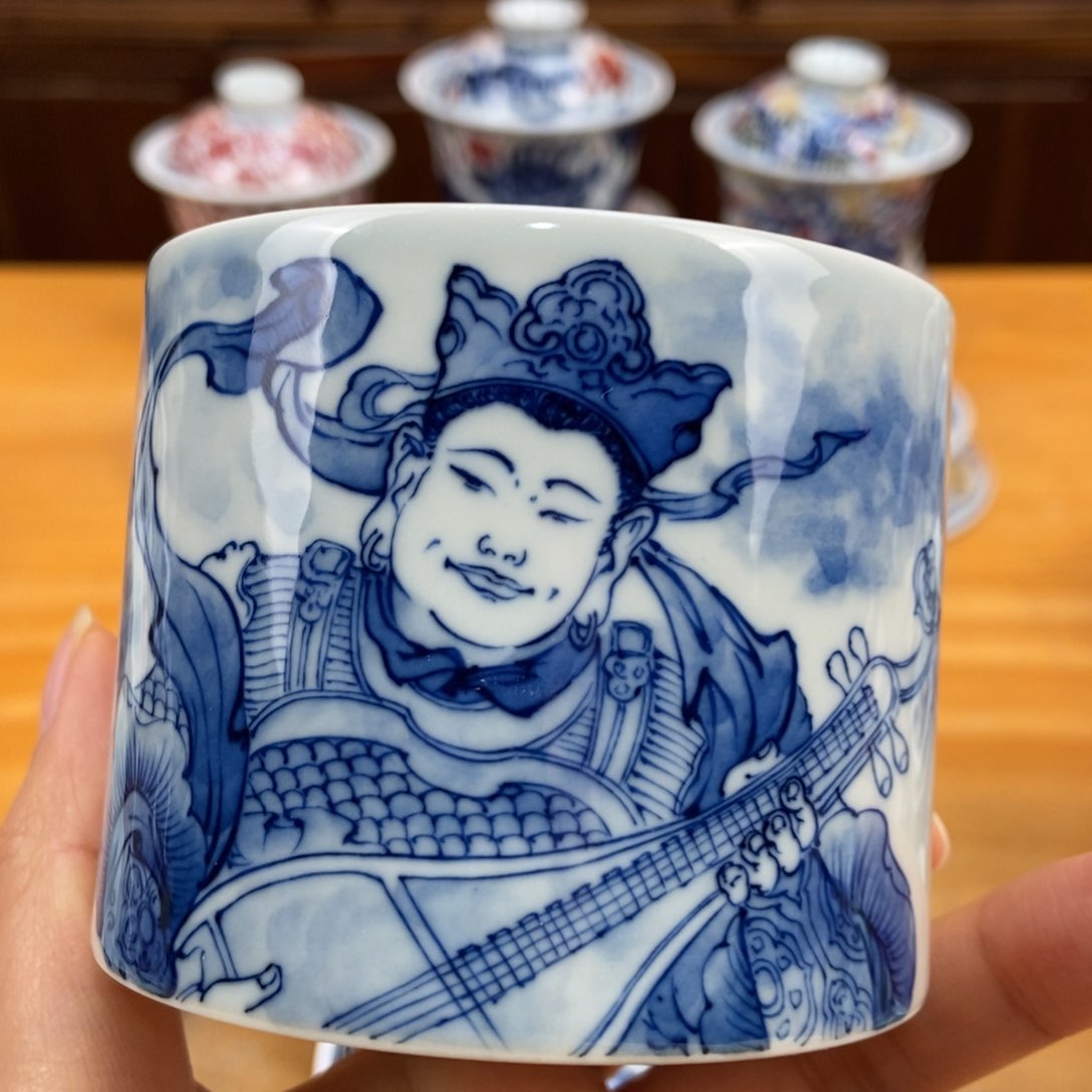 手绘现代茶具非古董