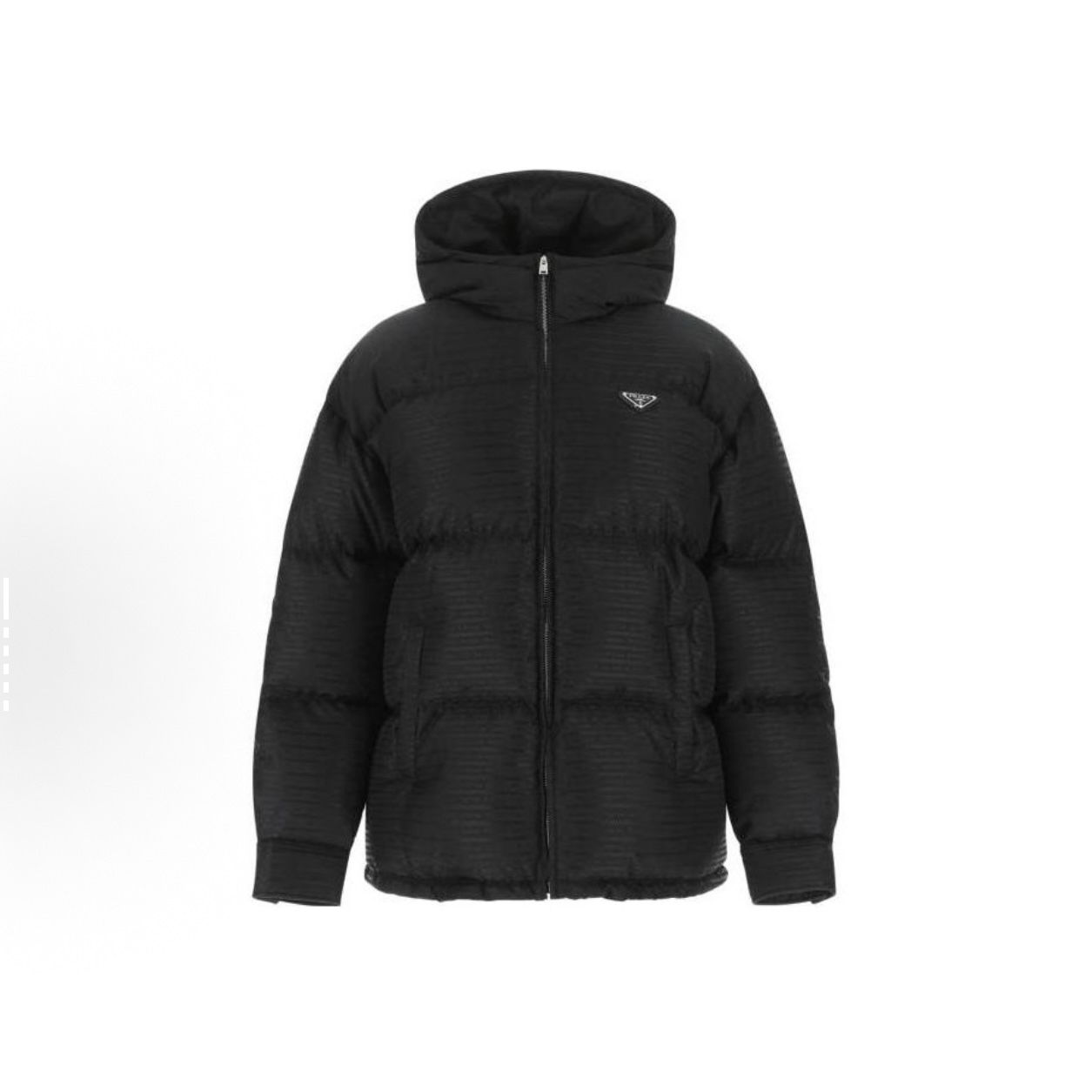 未使用 Prada/普拉达 暗纹满印三角钢标羽绒服/40码/WL2279