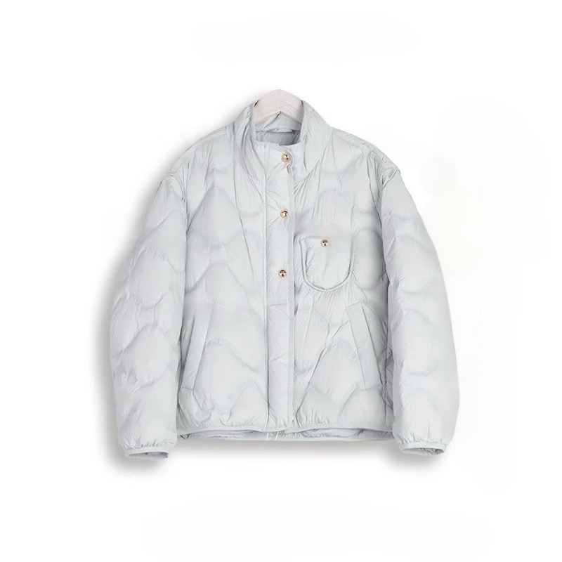 冬季新款5.0泡芙升级面料立领羽绒服
