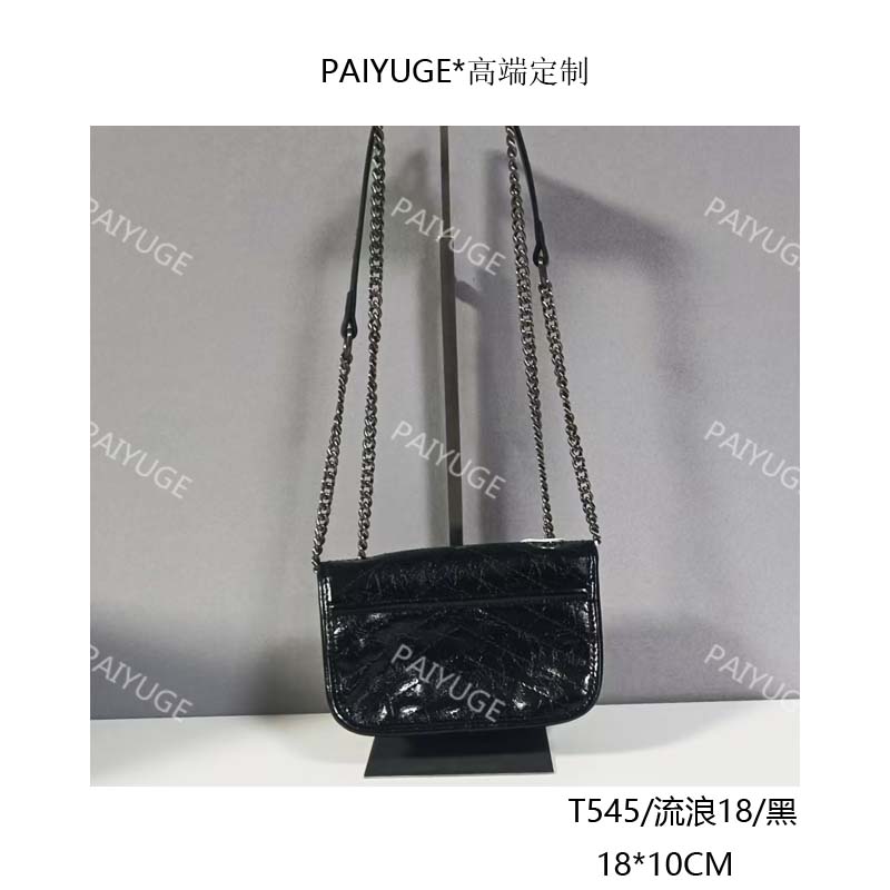 T545/流浪18/黑 paiyuge高端订制百搭女士手提单肩斜挎包 2050