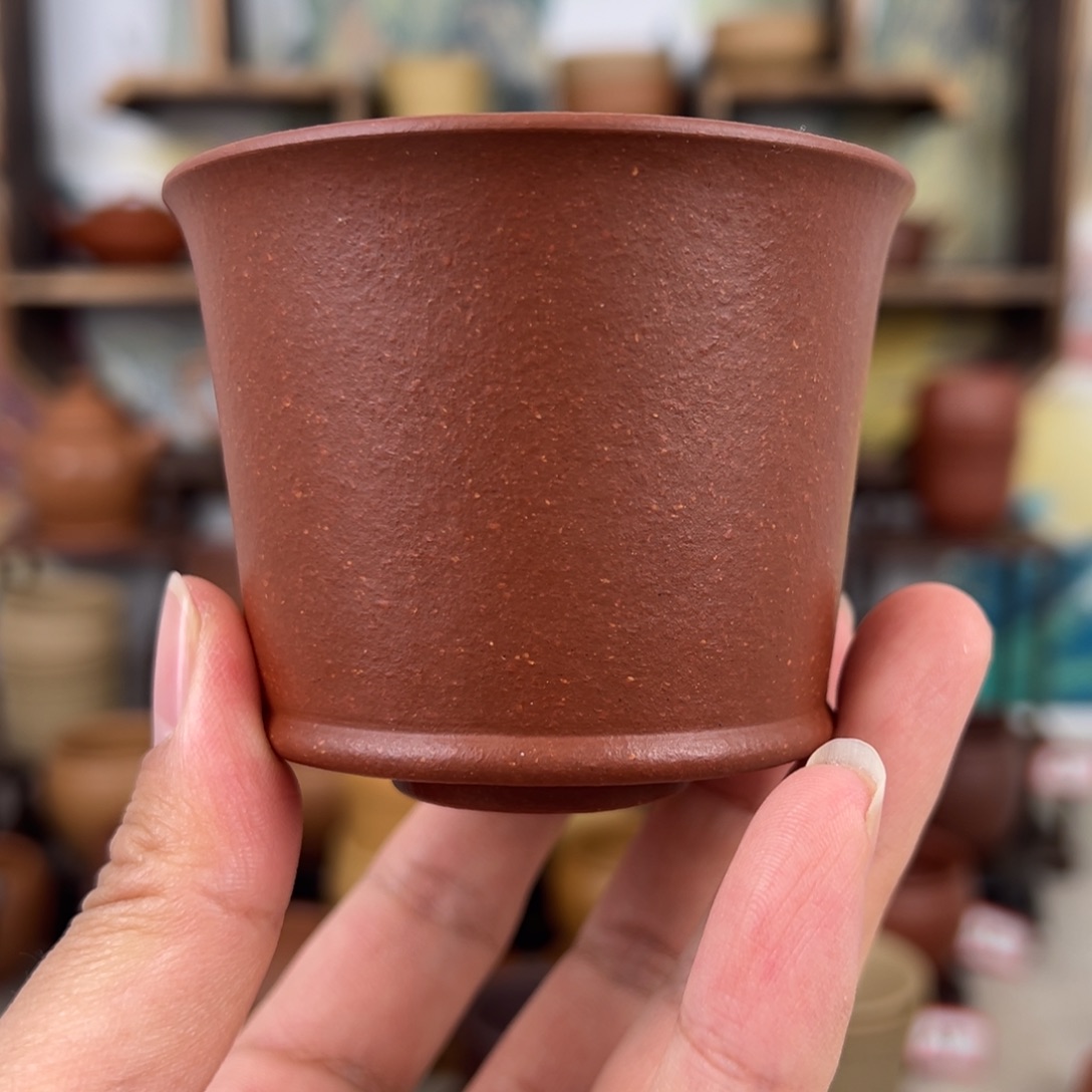 紫砂茶杯拙器甄选，纯原本矿。