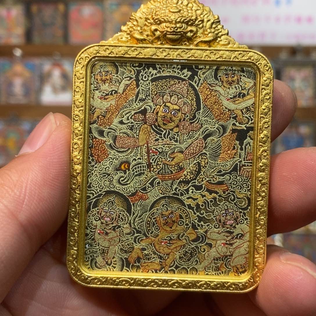 吊坠"****爺纯手绘唐卡六路